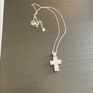 Swarovski chunky cross necklace
